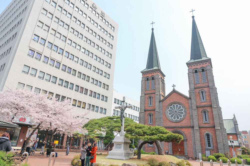 大邱賞櫻咖啡館》咖啡名家 커피명가 草莓蛋糕|桂山聖堂旁 @緹雅瑪 美食旅遊趣