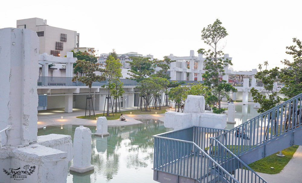 台南免費玩水景點》河樂廣場，台南市區最大親水潟湖戲水空間 @緹雅瑪 美食旅遊趣