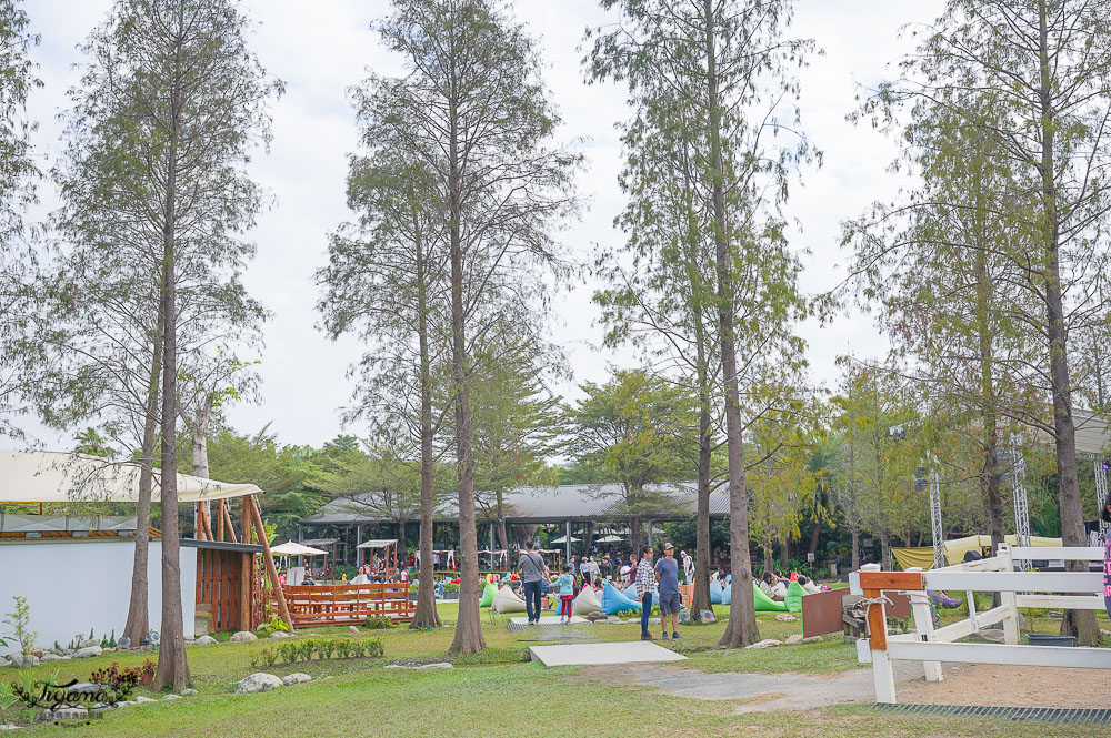 高雄機場咖啡.淨園農場》親子景點，超大溜滑梯沙坑、落羽松帳蓬野餐、看飛機、坐小火車 @緹雅瑪 美食旅遊趣