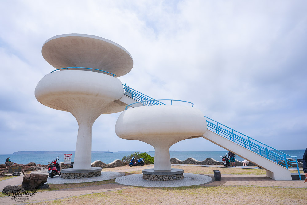 澎湖南環打卡景點「風櫃聽濤」，純白幽浮出沒！！ @緹雅瑪 美食旅遊趣