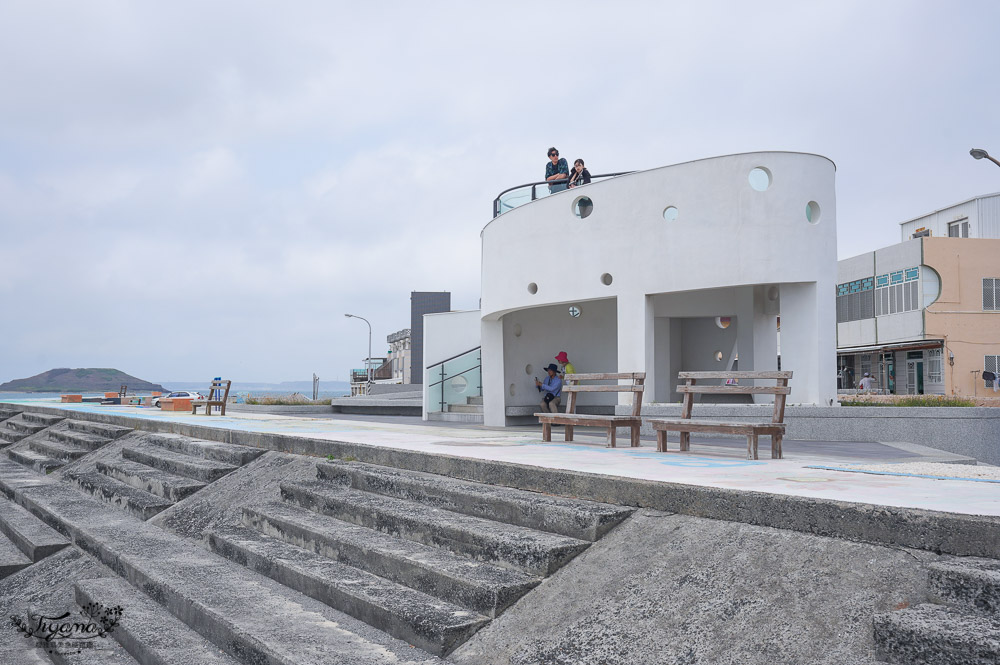 澎湖南環打卡景點「風櫃聽濤」，純白幽浮出沒！！ @緹雅瑪 美食旅遊趣