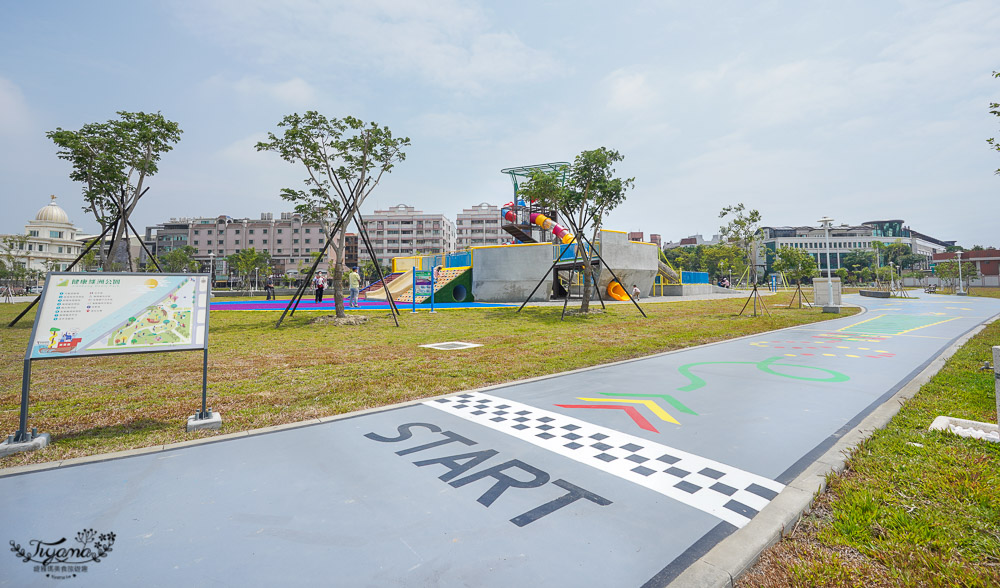 健康綠洲公園「公61」，台南最新「1661臺灣船主題親子公園」，終於開放入場遊玩了！！ @緹雅瑪 美食旅遊趣