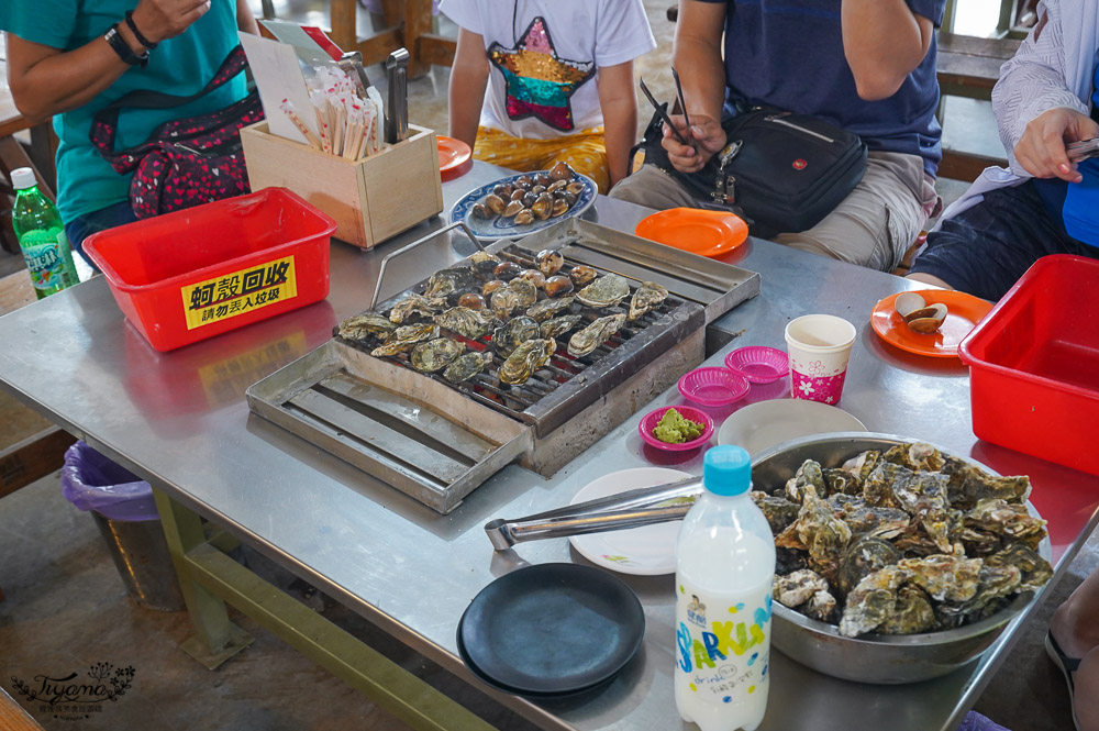 台南七股一日遊，不繞路順玩行程！！搭船遊潟湖登無人島、烤蚵吃到飽、六孔碼頭看展拍粉紅湖，吃炸海鮮一條街 @緹雅瑪 美食旅遊趣