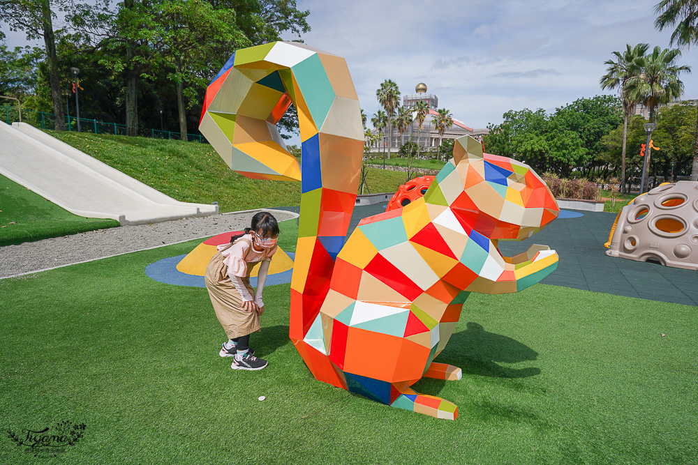 雲林親子公園｜雲林斗六膨鼠森林公園，可愛橡果造型滑梯，進入繽紛膨鼠世界遊玩～ @緹雅瑪 美食旅遊趣