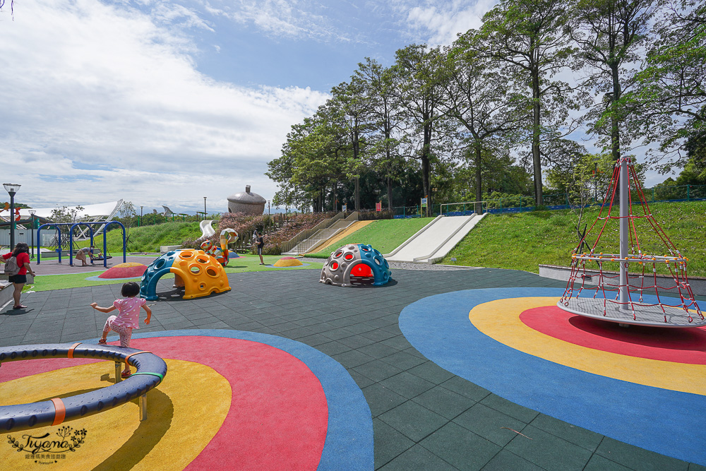 雲林親子公園｜雲林斗六膨鼠森林公園，可愛橡果造型滑梯，進入繽紛膨鼠世界遊玩～ @緹雅瑪 美食旅遊趣