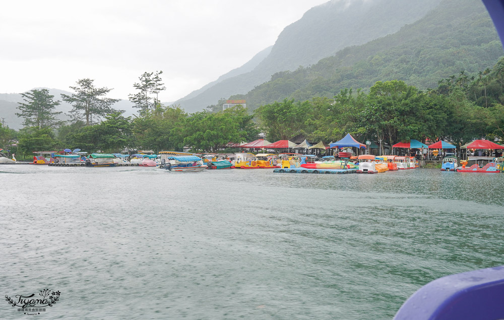 花蓮景點｜花蓮水上腳踏車《東北碼頭|東北獨木舟-花蓮鯉魚潭》人力／電動水上腳踏車船遊湖，盡享鯉魚潭美景，親子共遊好好玩！！ @緹雅瑪 美食旅遊趣