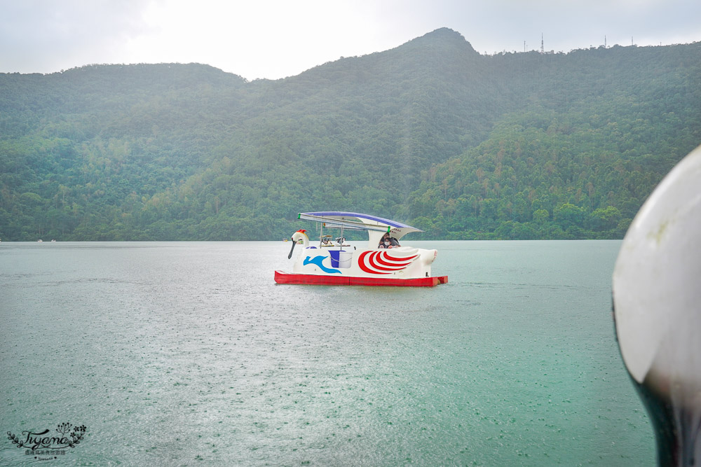 花蓮景點｜花蓮水上腳踏車《東北碼頭|東北獨木舟-花蓮鯉魚潭》人力／電動水上腳踏車船遊湖，盡享鯉魚潭美景，親子共遊好好玩！！ @緹雅瑪 美食旅遊趣