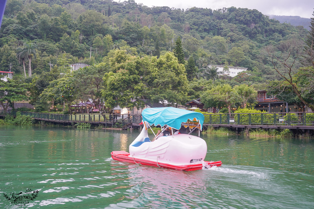 花蓮景點｜花蓮水上腳踏車《東北碼頭|東北獨木舟-花蓮鯉魚潭》人力／電動水上腳踏車船遊湖，盡享鯉魚潭美景，親子共遊好好玩！！ @緹雅瑪 美食旅遊趣