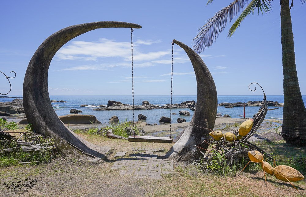 花蓮海景咖啡《項鍊海岸工作室》夢幻月牙鞦韆、無敵海灣景緻盡收眼底 @緹雅瑪 美食旅遊趣