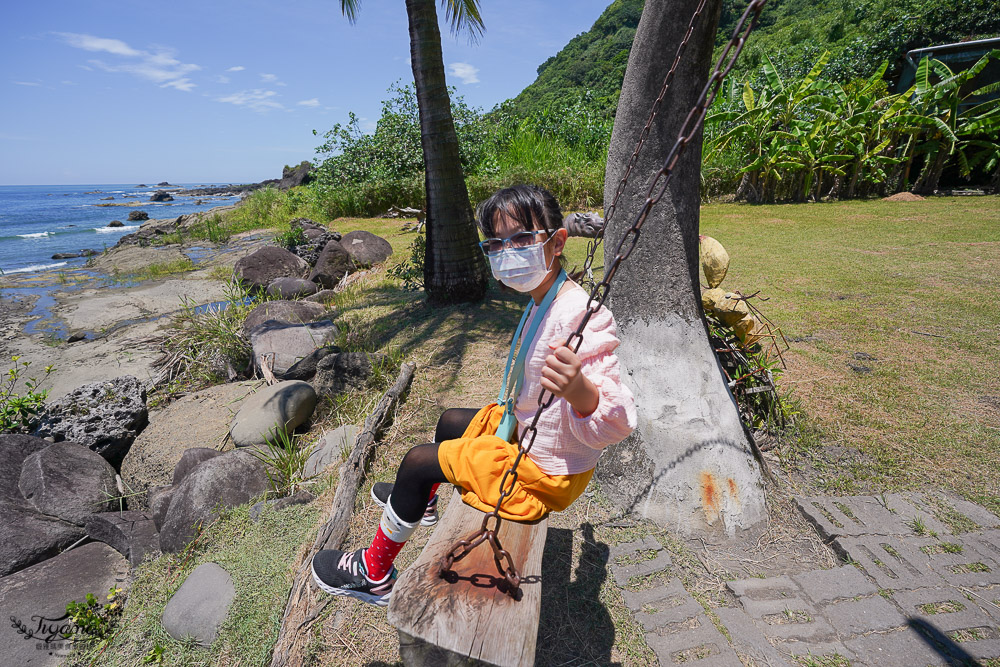 花蓮海景咖啡《項鍊海岸工作室》夢幻月牙鞦韆、無敵海灣景緻盡收眼底 @緹雅瑪 美食旅遊趣