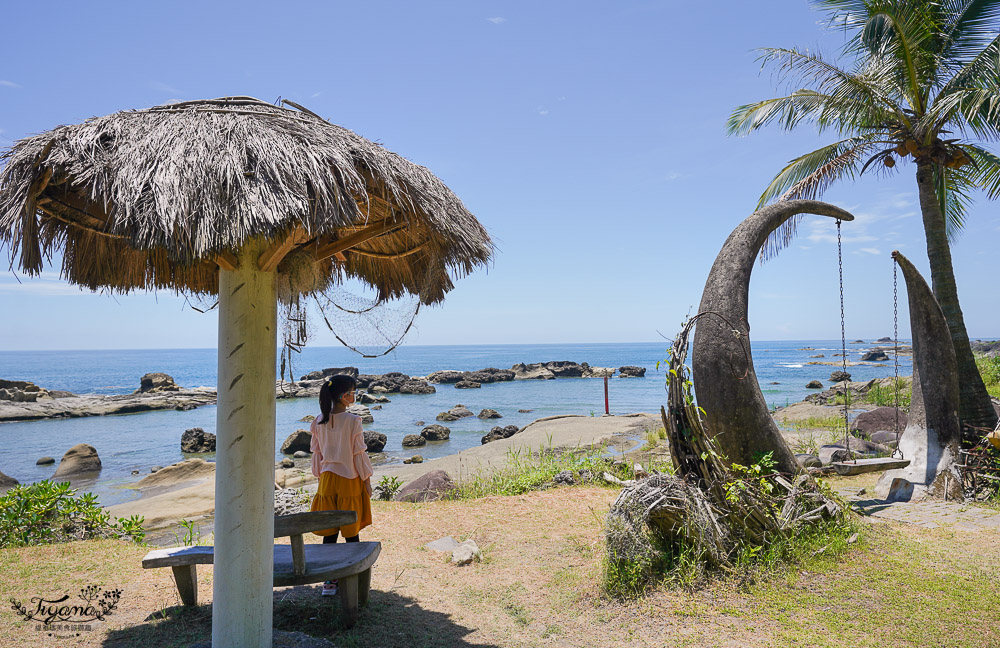 花蓮海景咖啡《項鍊海岸工作室》夢幻月牙鞦韆、無敵海灣景緻盡收眼底 @緹雅瑪 美食旅遊趣