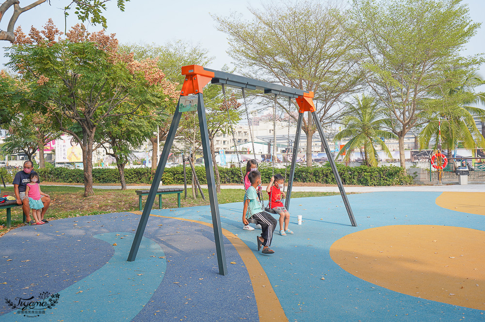 屏東公園｜大鮪魚航海樂園－東港兒童公園：四層樓高塔滑梯，越高關卡越難…攀爬才能到最高樓 @緹雅瑪 美食旅遊趣