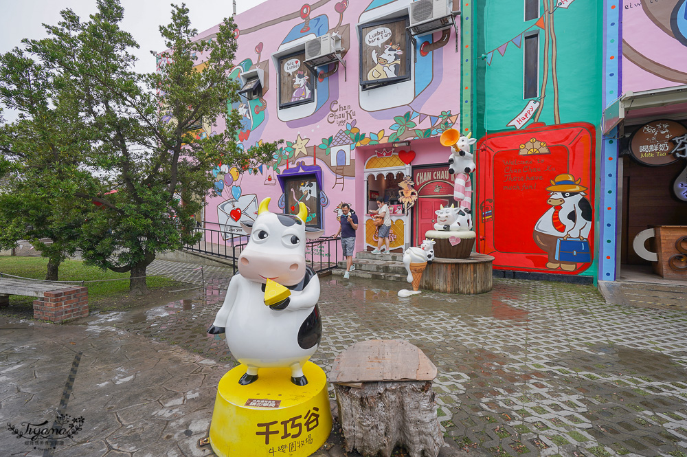 雲林免門票農場，千巧谷牛樂園牧場，好玩親子乳牛農場，沙坑、餵魚、餵乳牛 @緹雅瑪 美食旅遊趣