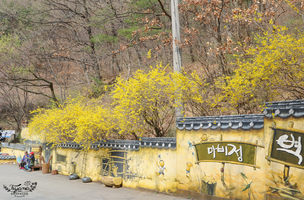 大邱景點。馬飛亭壁畫村：保留舊農村風光的壁畫村，洛東江路線一日遊行程 @緹雅瑪 美食旅遊趣