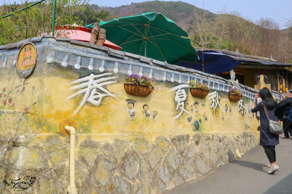 大邱景點。馬飛亭壁畫村：保留舊農村風光的壁畫村，洛東江路線一日遊行程 @緹雅瑪 美食旅遊趣