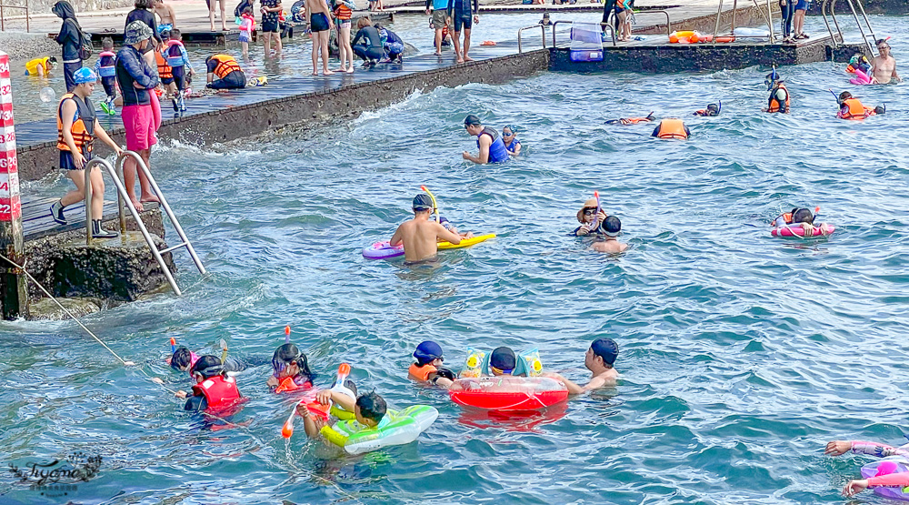 東北角親子玩水景點｜龍洞灣海洋公園：海水泳池、兒童戲水池、海景咖啡 @緹雅瑪 美食旅遊趣