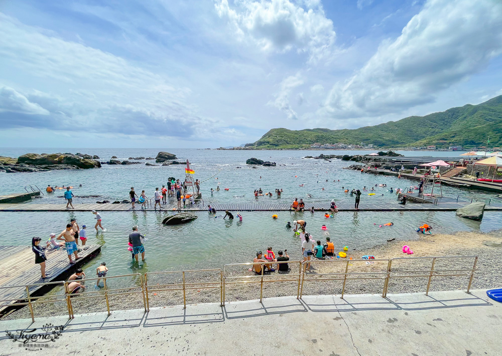 東北角親子玩水景點｜龍洞灣海洋公園：海水泳池、兒童戲水池、海景咖啡 @緹雅瑪 美食旅遊趣