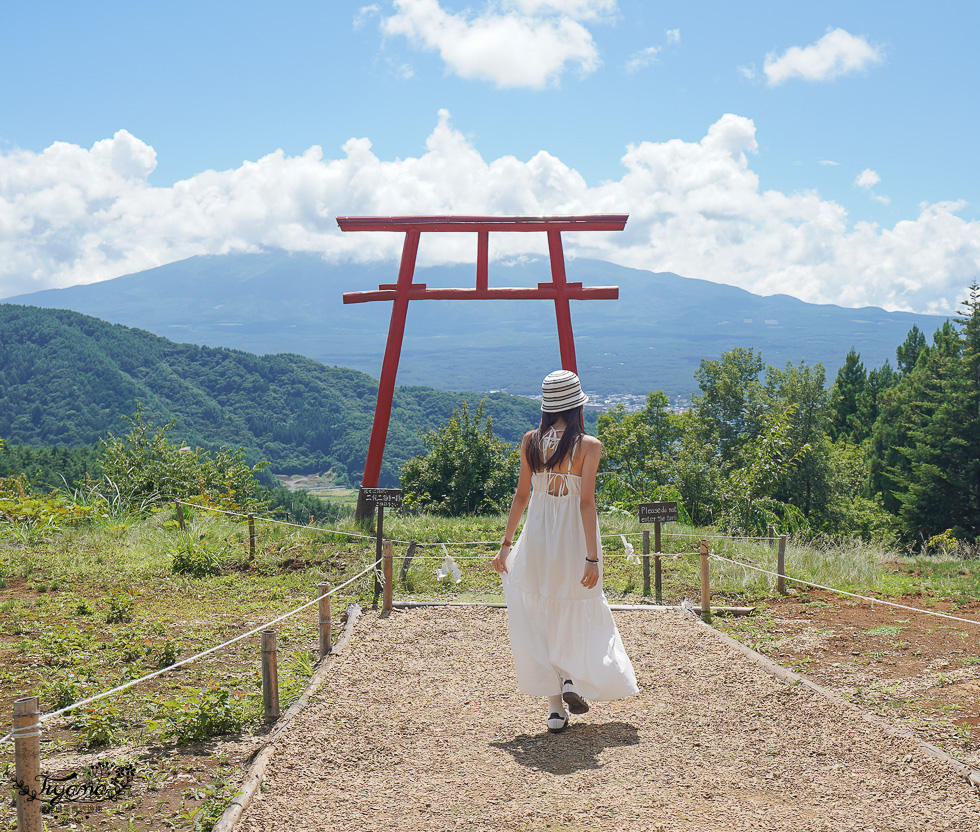 富士山天空鳥居｜河口淺間神社遙拜所，眺望富士山的巨大鳥居 @緹雅瑪 美食旅遊趣