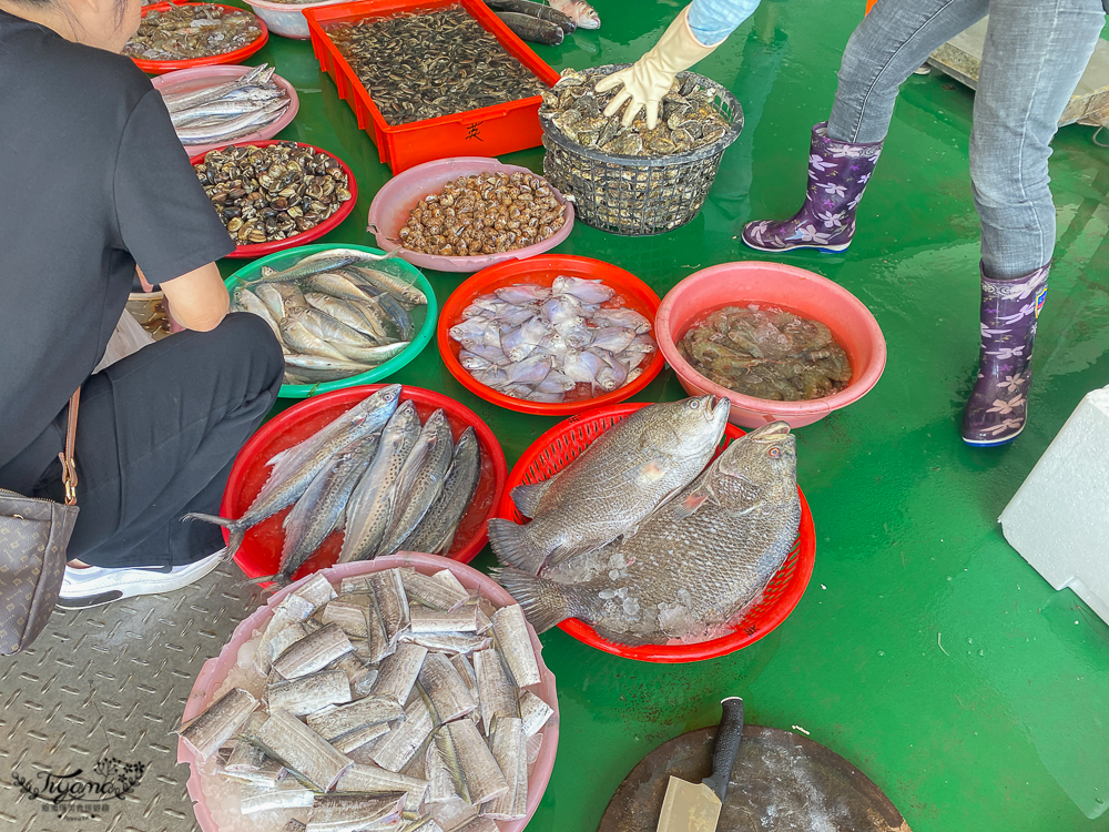 嘉義景點。東石觀光魚市：零售買魚市場買海鮮好去處，旁邊就有代料理餐廳 @緹雅瑪 美食旅遊趣