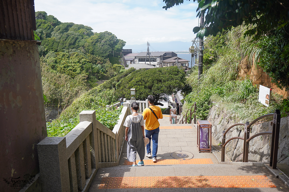 日本鎌倉｜江之島瞭望臺燈塔｜江之島神社：搭自助扶梯到財神神社洗錢，登江之島海蠟燭吃金目鯛魚料理 @緹雅瑪 美食旅遊趣