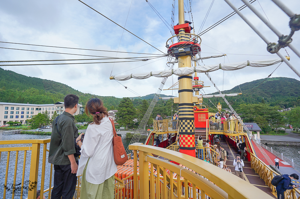 箱根景點｜箱根海賊船｜箱根籚之湖：特別席體驗「箱根町港」到「元箱根港」 @緹雅瑪 美食旅遊趣