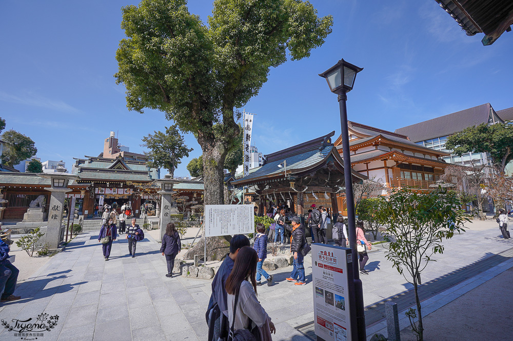 福岡神社。博多祗園山笠「櫛田神社」，參拜博多總守護神奧櫛田先生的神社 @緹雅瑪 美食旅遊趣