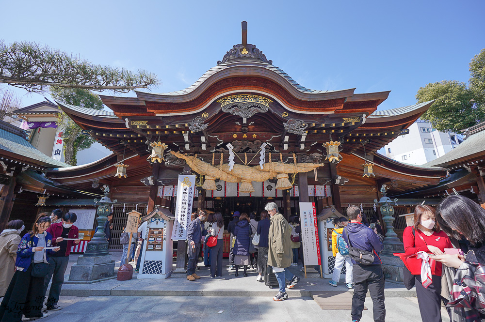 福岡神社。博多祗園山笠「櫛田神社」，參拜博多總守護神奧櫛田先生的神社 @緹雅瑪 美食旅遊趣