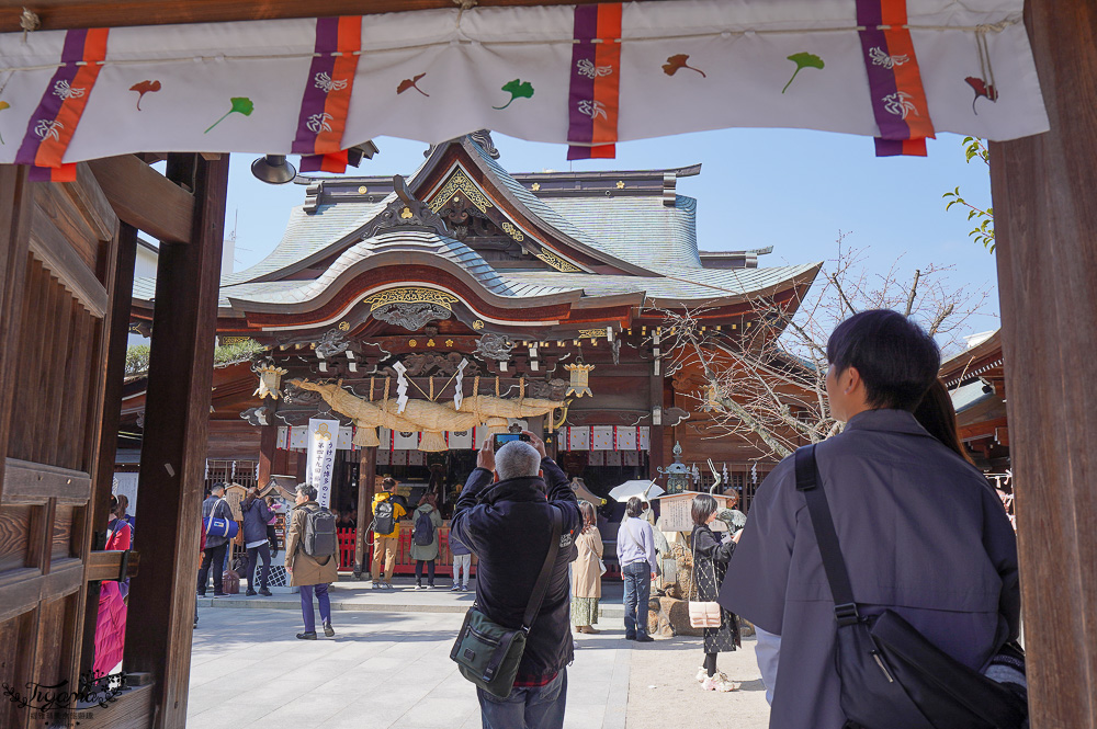 福岡神社。博多祗園山笠「櫛田神社」，參拜博多總守護神奧櫛田先生的神社 @緹雅瑪 美食旅遊趣