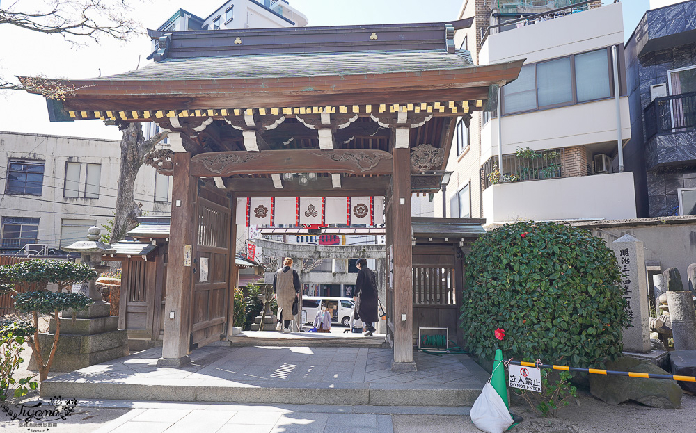 福岡神社。博多祗園山笠「櫛田神社」，參拜博多總守護神奧櫛田先生的神社 @緹雅瑪 美食旅遊趣