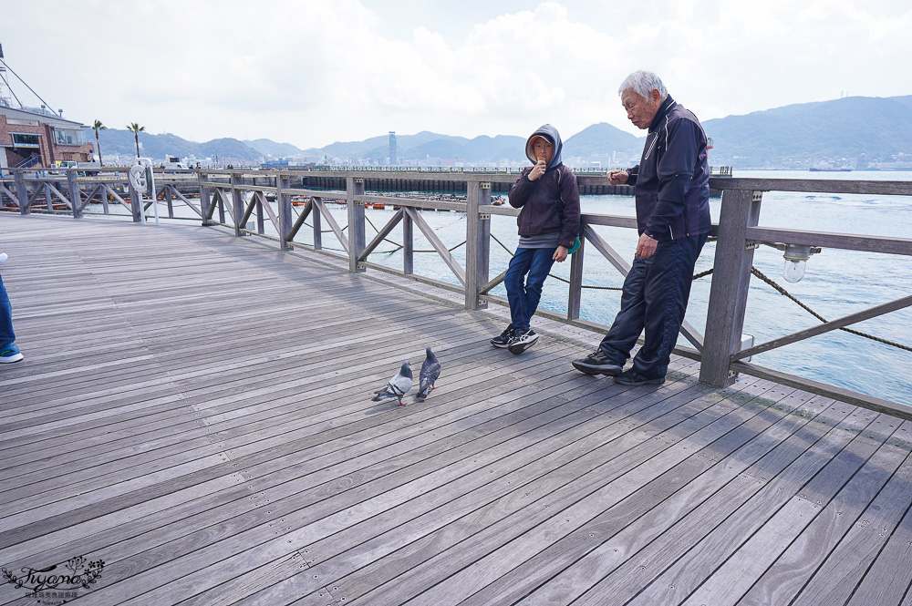 下関唐戶碼頭美食「卡蒙碼頭」関門海峽旁美食碼頭，吃人氣迴轉壽司 @緹雅瑪 美食旅遊趣