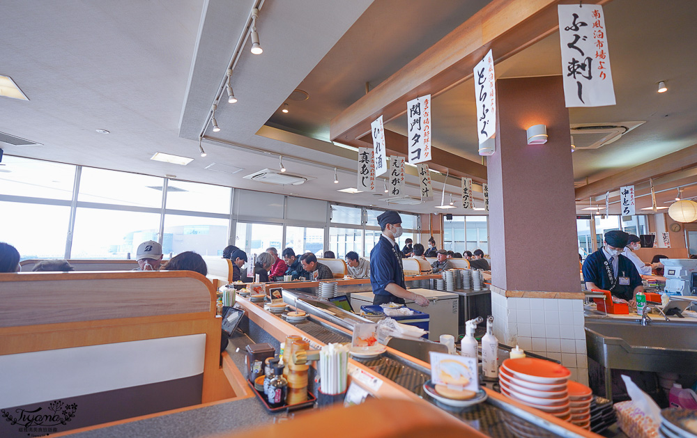 下関唐戶美食「すし遊館 唐戸店」関門海峽景觀餐廳，卡蒙碼頭2樓迴轉壽司 @緹雅瑪 美食旅遊趣