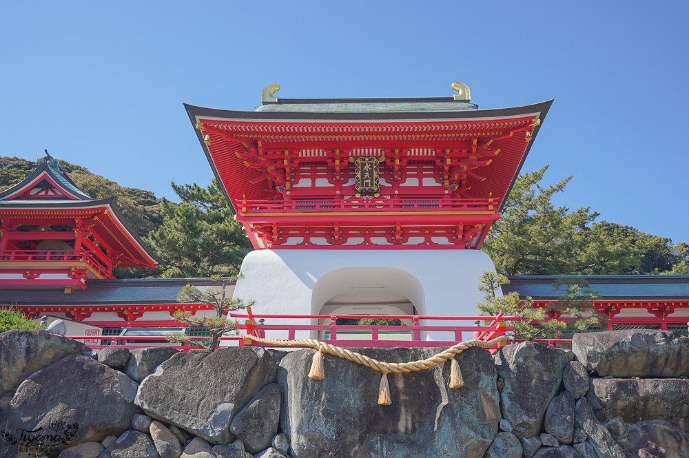 上関景點「赤間神宮」眺望門司港、關門海峽，拍出神宮海山一線絕景！！ @緹雅瑪 美食旅遊趣