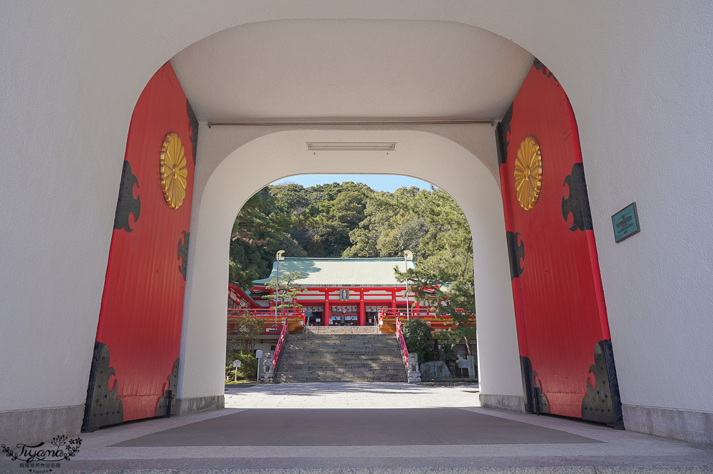 上関景點「赤間神宮」眺望門司港、關門海峽，拍出神宮海山一線絕景！！ @緹雅瑪 美食旅遊趣