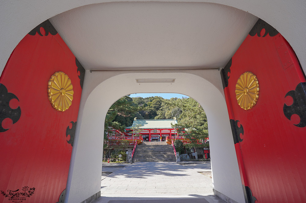 上関景點「赤間神宮」眺望門司港、關門海峽，拍出神宮海山一線絕景！！ @緹雅瑪 美食旅遊趣