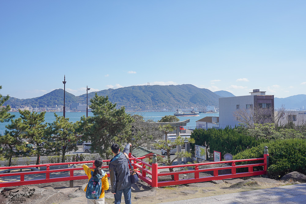 上関景點「赤間神宮」眺望門司港、關門海峽，拍出神宮海山一線絕景！！ @緹雅瑪 美食旅遊趣