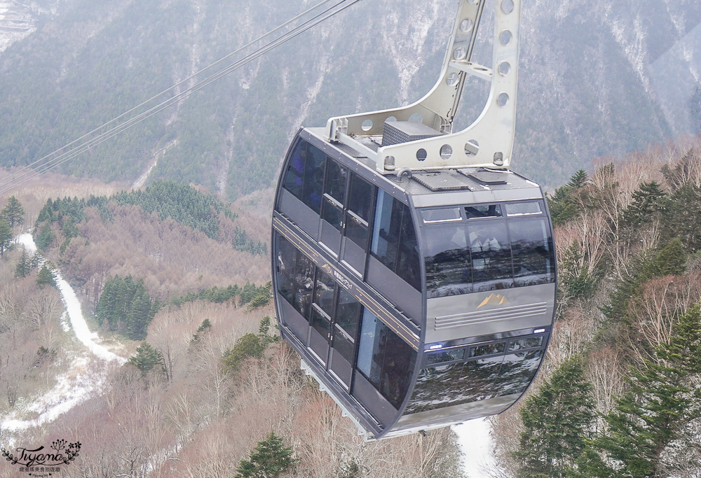 奧飛驒景點「新穗高纜車」阿爾卑斯群山美景，新穗高空纜車全日本唯一兩層纜車，米其林2級美景 @緹雅瑪 美食旅遊趣