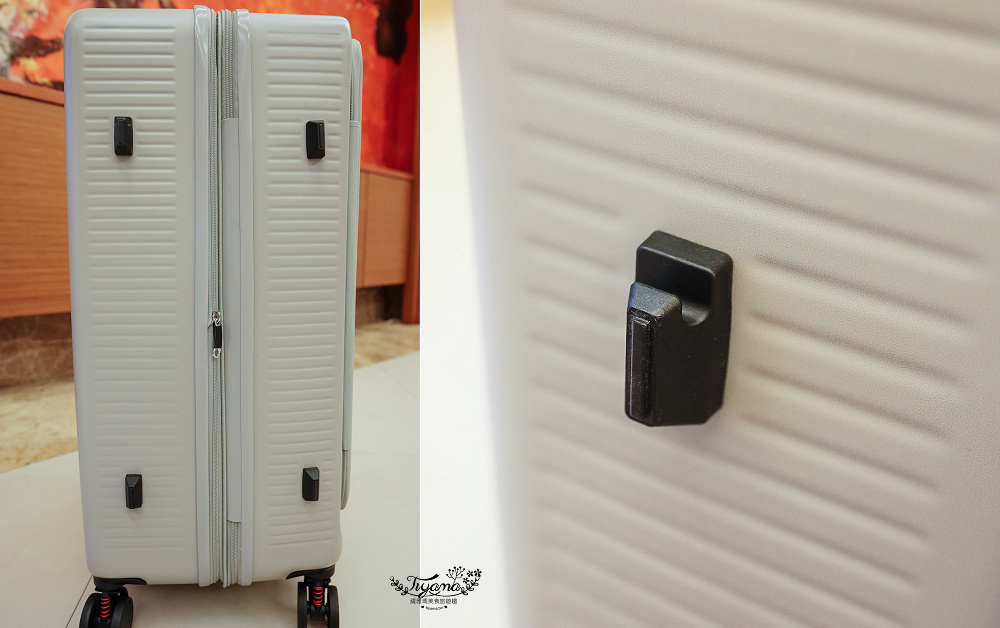台灣行李箱推薦｜Arowana亞諾納 台灣設計品牌：31吋極致美學運動鋁框行李箱｜29吋前開式/側開式 避震輪河馬行李箱｜走出你的旅行品味 @緹雅瑪 美食旅遊趣