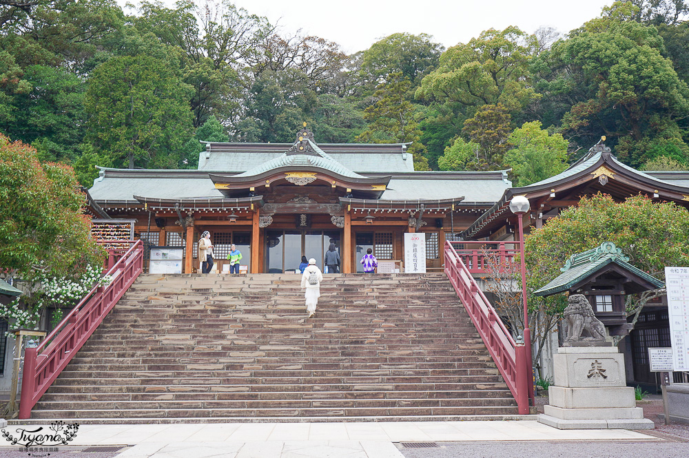 長崎諏訪神社｜長崎人氣神社「鎮西大社 諏訪神社」：避邪、尋覓愛情(月老)、洗錢神社，旁邊還有長崎公園免費動物園 @緹雅瑪 美食旅遊趣