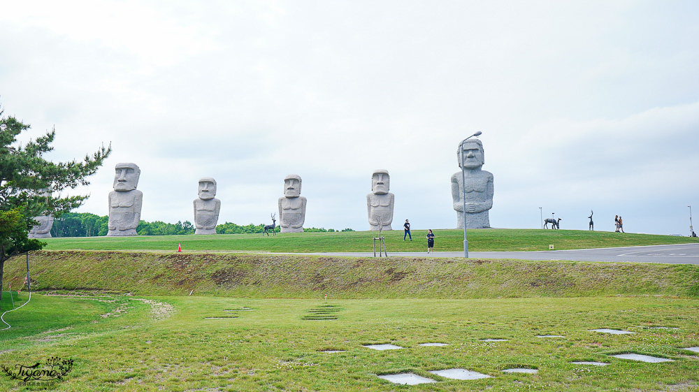 北海道巨大摩艾石像，真駒内滝野霊園好好拍！還有建築大師安藤忠雄作品 巨大佛殿 @緹雅瑪 美食旅遊趣
