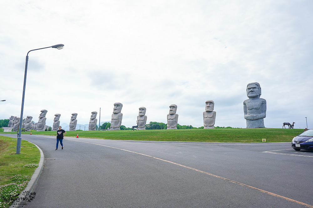 北海道巨大摩艾石像，真駒内滝野霊園好好拍！還有建築大師安藤忠雄作品 巨大佛殿 @緹雅瑪 美食旅遊趣