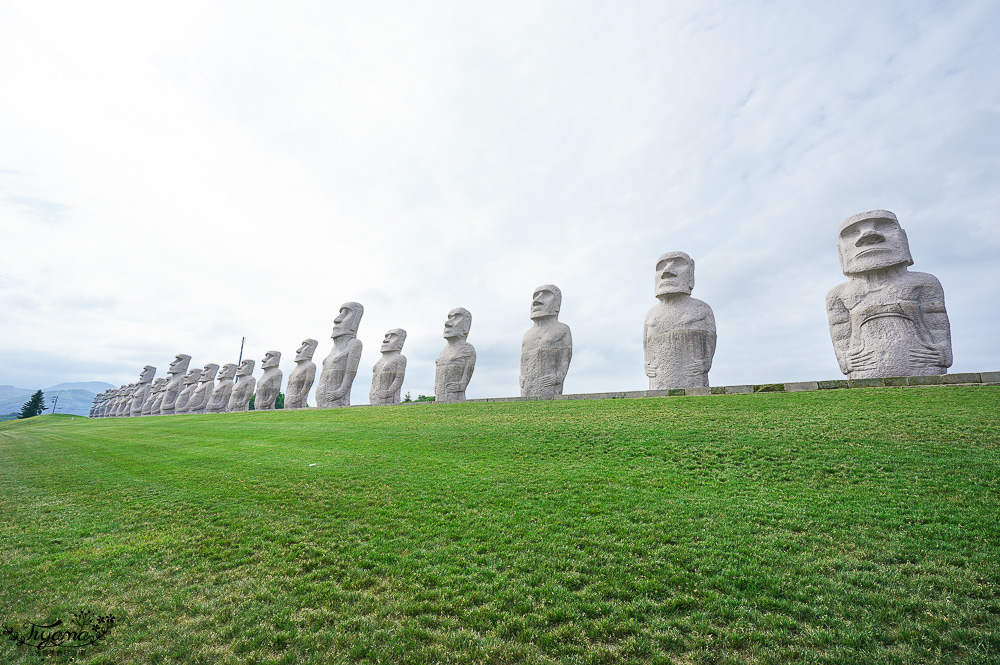 北海道巨大摩艾石像，真駒内滝野霊園好好拍！還有建築大師安藤忠雄作品 巨大佛殿 @緹雅瑪 美食旅遊趣