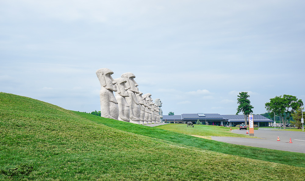北海道巨大摩艾石像，真駒内滝野霊園好好拍！還有建築大師安藤忠雄作品 巨大佛殿 @緹雅瑪 美食旅遊趣