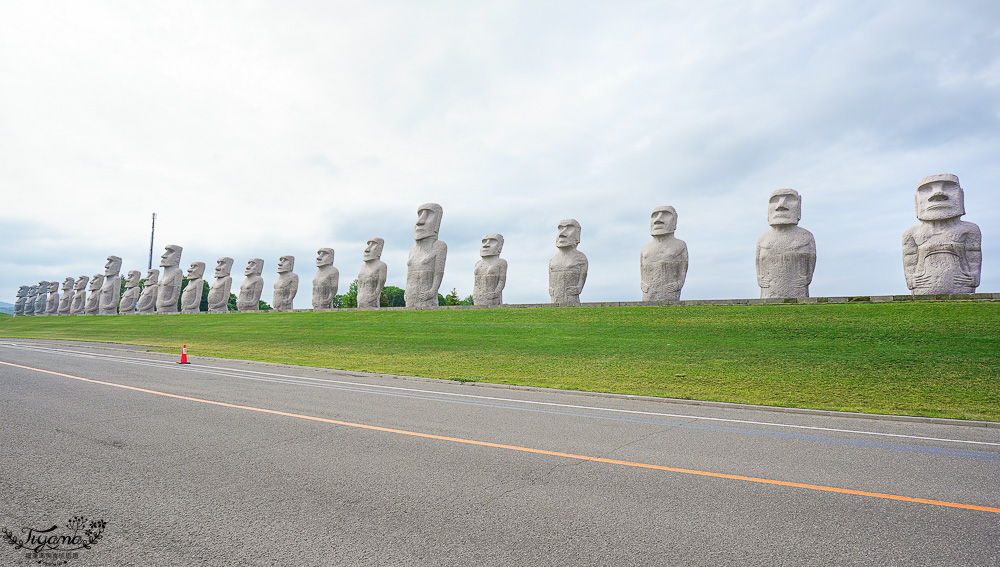 北海道巨大摩艾石像，真駒内滝野霊園好好拍！還有建築大師安藤忠雄作品 巨大佛殿 @緹雅瑪 美食旅遊趣