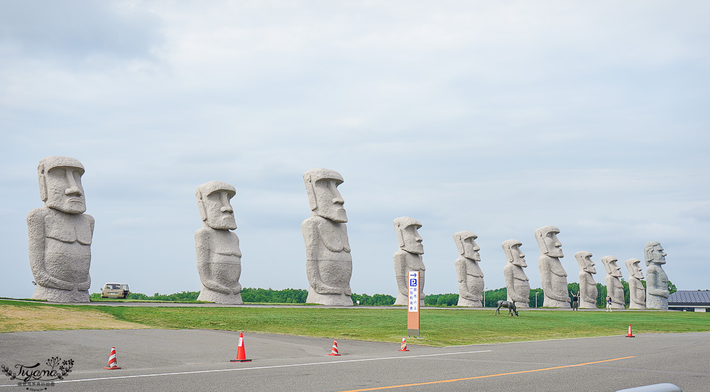 北海道巨大摩艾石像，真駒内滝野霊園好好拍！還有建築大師安藤忠雄作品 巨大佛殿 @緹雅瑪 美食旅遊趣