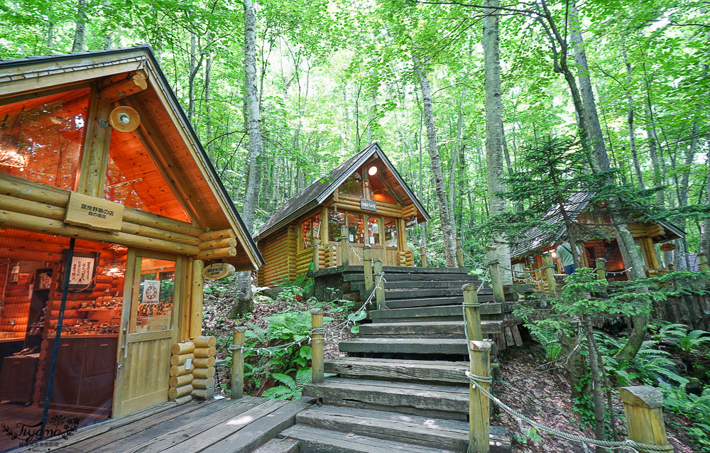 北海道富良野美食「森之時計｜珈琲 森の時計」森林精靈露台裡的幻夢咖啡廳~來杯DIY手磨豆的手沖咖啡，20週年森林劇院蛋糕 @緹雅瑪 美食旅遊趣