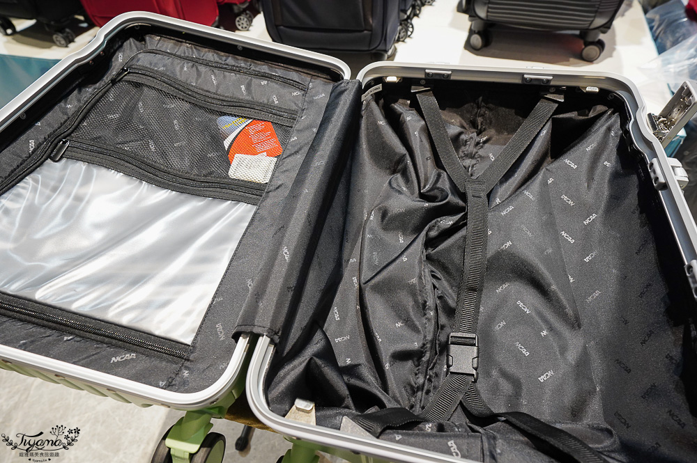 嘉義行李箱特賣會「加賀屋行李箱特賣會」，各品牌行李箱現場一次看，上掀式行李箱、對開式行李箱、雙開式行李箱、胖胖箱、布料行李箱、登機箱，限量特惠行李箱只要990元起，一年保固、終身保修！！ @緹雅瑪 美食旅遊趣