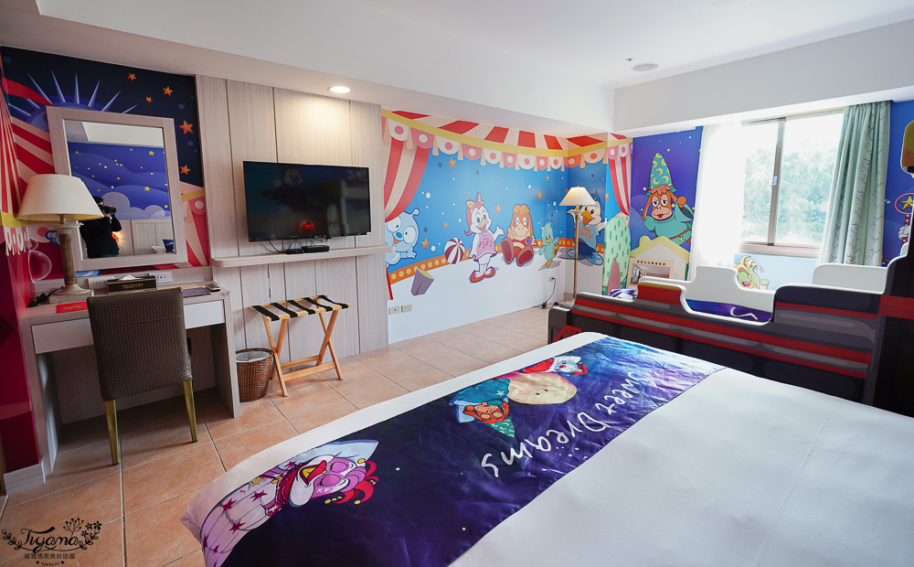 雲林樂園飯店｜劍湖山渡假大飯店：結合主題樂園的渡假飯店，小威主題房、酷奇親子主題房 @緹雅瑪 美食旅遊趣