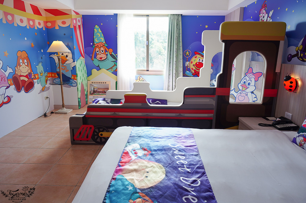 雲林樂園飯店｜劍湖山渡假大飯店：結合主題樂園的渡假飯店，小威主題房、酷奇親子主題房 @緹雅瑪 美食旅遊趣