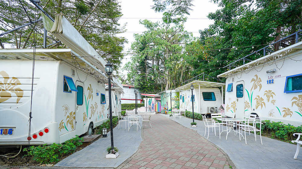 嘉義露營車推薦｜詩情花園度假村 1泊2食：BBQ烤肉火鍋晚餐、煙火晚會、魔術表演、放天燈、手工比薩DIY @緹雅瑪 美食旅遊趣