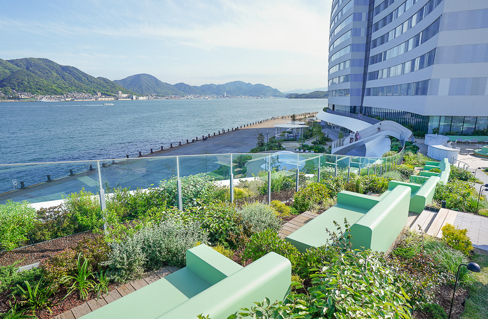 星野集團 RISONARE 下關「NAMI NAMI 露台」欣賞關門海峽海景第一排的浪漫絕美露台 @緹雅瑪 美食旅遊趣